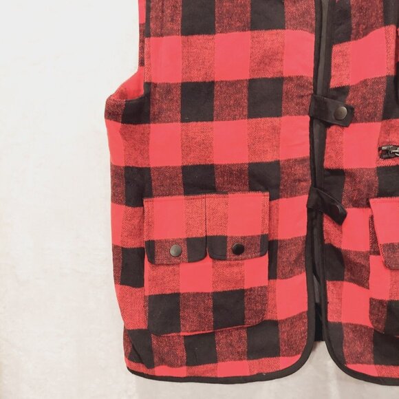 Mulberry Street Baffalo Plaid Vest Shacket Mens XL Gorpcore Outdoor Work Dad - Picture 3 of 9
